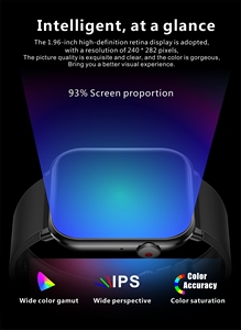 Valdus 1.96 Inch HD Màn Hình Lớn IP67 Không Thấm Nước Thông Minh Đồng Hồ SOS Huyết Áp Oxy Hi-Fi Âm Nhạc Chơi Qx9 - Product Image 3