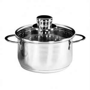 Meat <b>Pot</b> Saturn Stainless Steel 24 Cm With Lid For Cooking <b>Soup</b> And Stock - Product Image 2