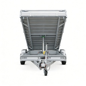 Remorque agricole basculante électrique hydraulique à double essieu en acier Q235 avec capacité <span class=keywords><strong>de</strong></span> 2000 kg pour le transport agricole et la construction - Product Image 1