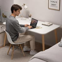 YOUTAI Bureau d'ordinateur et chaise en bois légers et modernes de haute qualité pour la maison, la chambre à coucher et le bureau
