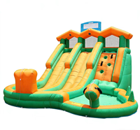 Parc de jeux gonflables pour enfants - Grand toboggan, trampoline, château gonflable - Installations de loisirs et de divertissement en plein air