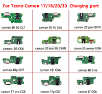 Pièces de rechange pour téléphones portables : Connecteur USB CG8 CH6, Carte SUB CK9n CL7, Connecteur de charge rapide 20 Pro 30, Port de charge 17 18 pour TECNO Camon
