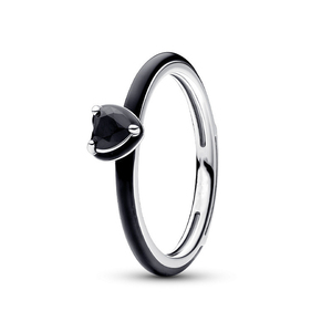 Anello in Argento Sterling Placcato <span class=keywords><strong>Oro</strong></span> 14K con Zirconi e Design a Cuore Chakra per Matrimonio e Fidanzamento - Product Image 1