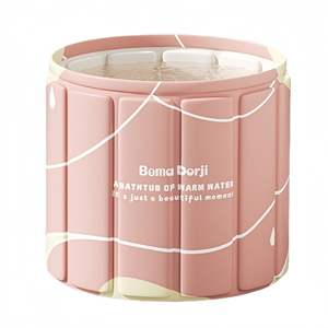 Bañera <span class=keywords><strong>Plegable</strong></span> de Plástico para Adultos y Niños, Cómoda Bañera Doméstica <span class=keywords><strong>con</strong></span> Función de Asiento para Baños de Hidromasaje - Product Image 1