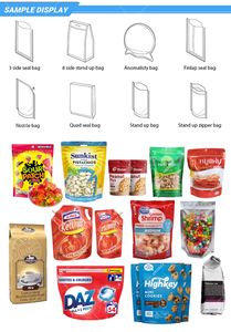 Totalmente automático Cremallera Bolsa <span class=keywords><strong>Guayaba</strong></span> Toffee Tamarindo Gummy Hard Peanut Candy Máquina <span class=keywords><strong>de</strong></span> embalaje - Product Image 5