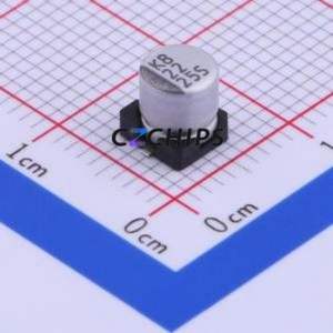 ตัวเก็บประจุอิเล็กโทรไลต์อะลูมิเนียมแบบ SMD รุ่น VES220M1ETR-0505, ขนาด D5xL5.3 มม. 22uF 20% 25V 5 มม. - Product Image 1