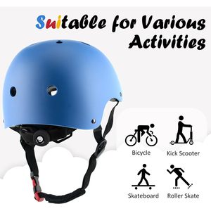 Casco da Bicicletta per Bambini Blu Piccolo Regolabile per Protezione Testa Multiuso - Product Image 4