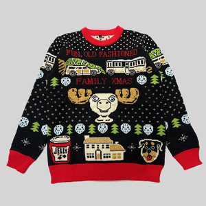 Pulls d'hiver <span class=keywords><strong>pour</strong></span> hommes en gros, motif animal, flocons de neige, cœurs, rennes, tricot doux et respirant, <span class=keywords><strong>pour</strong></span> la famille et les couples - Product Image 4