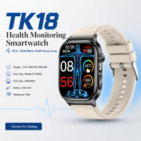 Reloj Inteligente ECG con Monitor de Frecuencia Cardíaca y SpO2, Reloj Inteligente con Llamadas Bluetooth y Pantalla AMOLED para Fitness y Actividades al Aire Libre