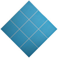 Prix bon marché porcelaine mosaïque salle de bain mur sol vert bleu céramique émaillée mosaïque piscine carrelage