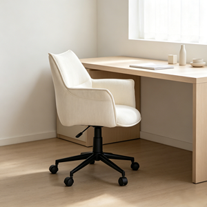 <span class=keywords><strong>Chaise</strong></span> de <span class=keywords><strong>bureau</strong></span> moderne CARLFORD, ergonomique, rotation à 360°, base en acier, housse amovible, hauteur réglable, coussin confortable en tissu - Product Image 1