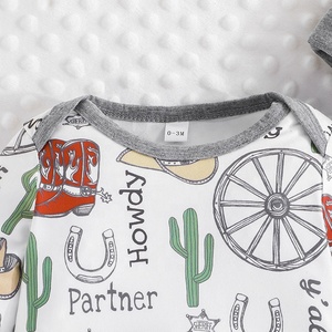 Monos de Bebé Personalizados de Alta Calidad, Monos para Recién Nacidos con Manga Larga y Estampado de Dibujos Animados, Monos para Bebés Niñas al por Mayor con Gorro - Product Image 4