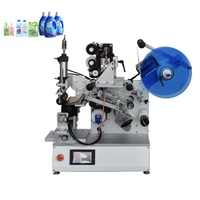 Étiqueteuse automatique d'autocollant de bouteille semi-carrée étiqueteuse de bidon de fiole de bouteille