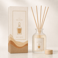 Coffrets diffuseurs à bâtonnets écologiques personnalisés de 100 ml avec parfum sur mesure, marque privée, coffret cadeau de parfum d'ambiance, fabricant OEM