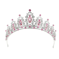 Diadème de Mariage Scintillant en Métal avec Strass et Cristaux pour Femme – Couronne Décorative et Accessoire de Spectacle