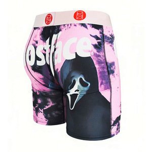 <span class=keywords><strong>Boxer</strong></span> da <span class=keywords><strong>Uomo</strong></span> alla Moda Stile Europeo e Americano a Vita Media in Tessuto a Maglia Traspirante, Intimo Lungo per lo Sport - Product Image 4