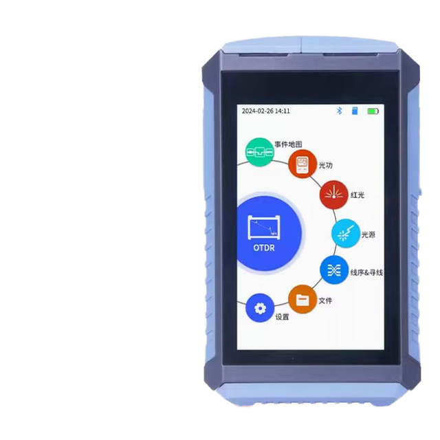 Novker NK4200 High Performance Mini OTDR for FTTH Fiber Optic Launch Cable FC with 2 Year Warranty