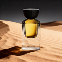 Flacon de parfum vide en verre transparent carré à col serti recyclable de luxe 30 ml Emballage de boîte personnalisé