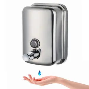 Dispenser sabun mandi sampo, Dispenser sabun hotel stainless steel logam dinding Harga cair