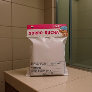 Gorro Ducha Disposable Shower Cap 5 Pcs Pack For Bathing Protection - Product Image 2