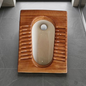 Toilette accroupie en céramique marron foncé bordeaux Orissa WC Inde prix FOB le moins cher vente en gros africaine - Product Image 6