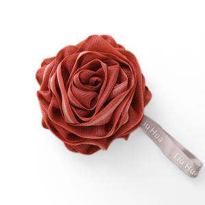 Wholesale Colorful Body Wash Sponge Rose Shaped Shower Loofah Sponge 4.72inch 50g Mesh Pouf <strong>Bath</strong> <strong>Scrunchies</strong> for Women - Product Image 6