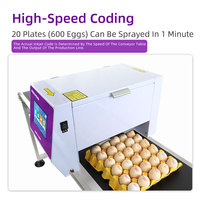 Impresora de inyección de tinta térmica industrial T600 de 6 cabezales de gran venta en línea para la impresión de números de lote de huevos de alto volumen