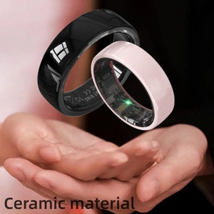 Bague Intelligente en Céramique 2026 pour Couple, Étanche 5ATM, Suivi d'Activité pour Hommes et Femmes, Contrôle via Application de Santé, Compatible Android, Bague Intelligente R12 - Product Image 2