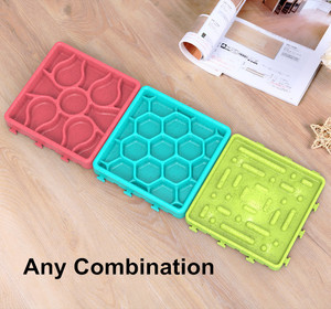 Durevole confezione da 4 Pet Fun Interactive Slow Feeder cibo per cani piatto ciotola leccare Mat per fermare il gonfiore per una dieta sana che mangia <span class=keywords><strong>abitudine</strong></span> - Product Image 4