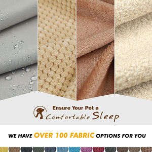 Nuevo diseño cómodo cama ortopédica para perros patrón cuadrado Material de espuma suave para mascotas - Product Image 3