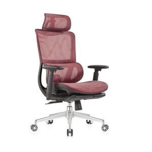 Chaise de bureau moderne à dossier haut Design ergonomique en maille avec dossier haut et fonction de rotation pour les patrons - Product Image 4