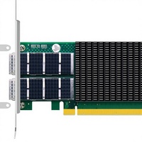 Tarjeta de Red Ethernet GLOTRENDS ST7437 de 2 Puertos y 100 Gb QSFP56, Controlador Mellanox ConnectX-6 Dx, Interfaz Interna PCIe 4.0 X16