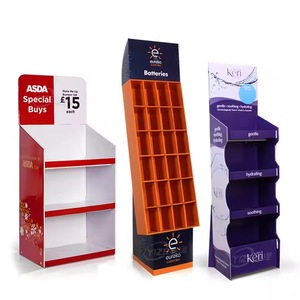 Retail <strong>Paper</strong> <strong>Display</strong> Stand <strong>Cardboard</strong> Flooring <strong>Display</strong> Rack - Product Image 1