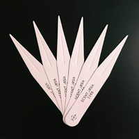 Bandelettes de test de parfum en papier absorbant blanc avec logo gaufré feuille d'or pour testeur de parfum