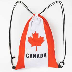 T-shirt en polyester personnalisé par sublimation pour hommes, motif drapeau canadien, doux, avec logo personnalisé, série Canada, pour fans de football et événements sportifs - Product Image 3