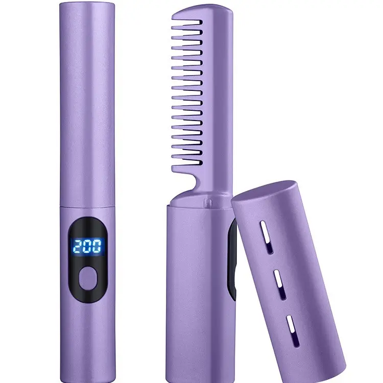 مصفاة الشعر الاحترافية الصغيرة اللاسلكية المتنقلة 2024 آلة فرد الشعر المموج الكهربائية أدوات رائجة للشعر المموج