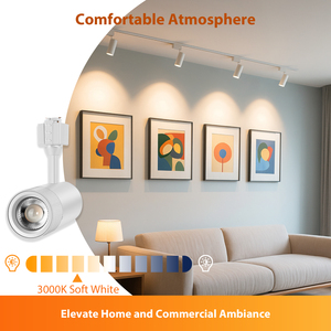Projecteur sur rail LED COB prêt à l'expédition, blanc chaud, 15W, 1200LM, orientable 15 ° /24 ° /38 ° /<span class=keywords><strong>60</strong></span> °   Projecteur <span class=keywords><strong>Juno</strong></span> Track certifié ETL FCC - Product Image 3