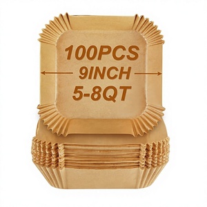 Papier sulfurisé jetable 4-en-1 résistant au four et filtre pour friteuse à air, de qualité alimentaire pour une <span class=keywords><strong>cuisson</strong></span> saine - Product Image 1