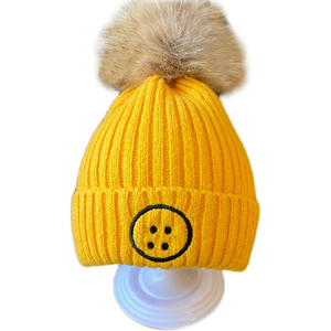 Bonnet en Fourrure Chaude, Bonnet et Bonnet Tricoté pour Enfant, avec Pompon, pour Fille et Garçon - Product Image 6