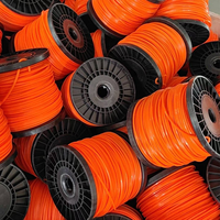Fil de coupe carré 3,3 mm 5 lb pour débroussailleuse 2 temps, compatible Stihl, pièce de rechange à alimentation rapide, produit phare en Amérique du Sud