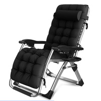Salon de soleil extérieur zéro gravité chaise de jardin Camping salon patio rembourré pliant pelouse inclinable chaise pliante