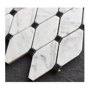 <span class=keywords><strong>Mosaico</strong></span> de mármol con diamantes de imitación, <span class=keywords><strong>mosaico</strong></span> de thassos de mármol <span class=keywords><strong>vintage</strong></span> mezclado, <span class=keywords><strong>mosaico</strong></span> de mármol pelar y pegar contra salpicaduras - Product Image 3