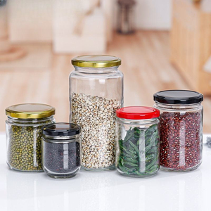 Thickened Glass Canned Food Bottles Transparent Sealed Jam Honey Packaging HF Model HONGFEI Brand Silk Screen Logo - Product Image 3