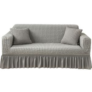 Housse de Canapé en Tissu Luxe Léger, Ensemble Complet Antidérapant en Gaze <span class=keywords><strong>Bulle</strong></span>, Universelle Quatre <span class=keywords><strong>Saisons</strong></span> - Product Image 3