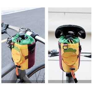 Logotipo personalizado lindo zanahoria bicicleta taza botella <span class=keywords><strong>Drinder</strong></span> titular bolsa bicicleta vástago bolsa bicicleta botella de agua bolsa - Product Image 3