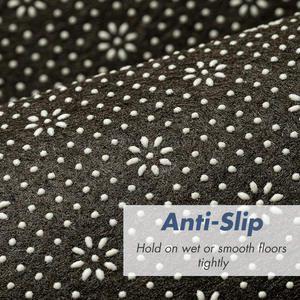 พรมครัวลายทอสีทอง รูปทรงสี่เหลี่ยมผืนผ้า ทำจากเส้นใยโพลีเอสเตอร์ กันน้ำ ซักเครื่องได้ ความหนา 0.2-0.4 นิ้ว สีพื้น สำหรับร้านอาหารและห้องครัว - Product Image 4