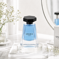 Recycelbare Umweltfreundliche Neue Design 30ml Klare Pyramidenförmige Glas-Parfümflasche mit Pumpzerstäuber und Individueller Verpackung