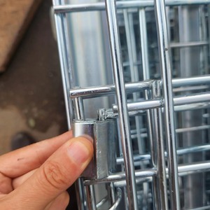 <span class=keywords><strong>Cage</strong></span> en treillis métallique, tailles personnalisées disponibles, <span class=keywords><strong>cage</strong></span> de rangement industrielle pliable en acier avec roulettes - Product Image 3