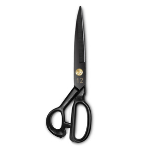 Tijeras de costura de tela de corte negro tijeras de sastre de acero