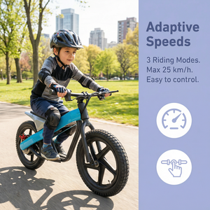 <span class=keywords><strong>Bicicleta</strong></span> Eléctrica Resistente de Aleación de Aluminio para Niños con 3 Velocidades y Freno de Disco, <span class=keywords><strong>Bicicleta</strong></span> Eléctrica Todoterreno para Niños para Paseos al Aire Libre - Product Image 4